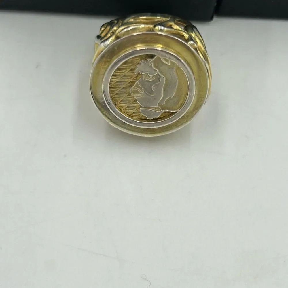 Women’s Mae and Lang 14 karat gold plated cocktail ring size 6